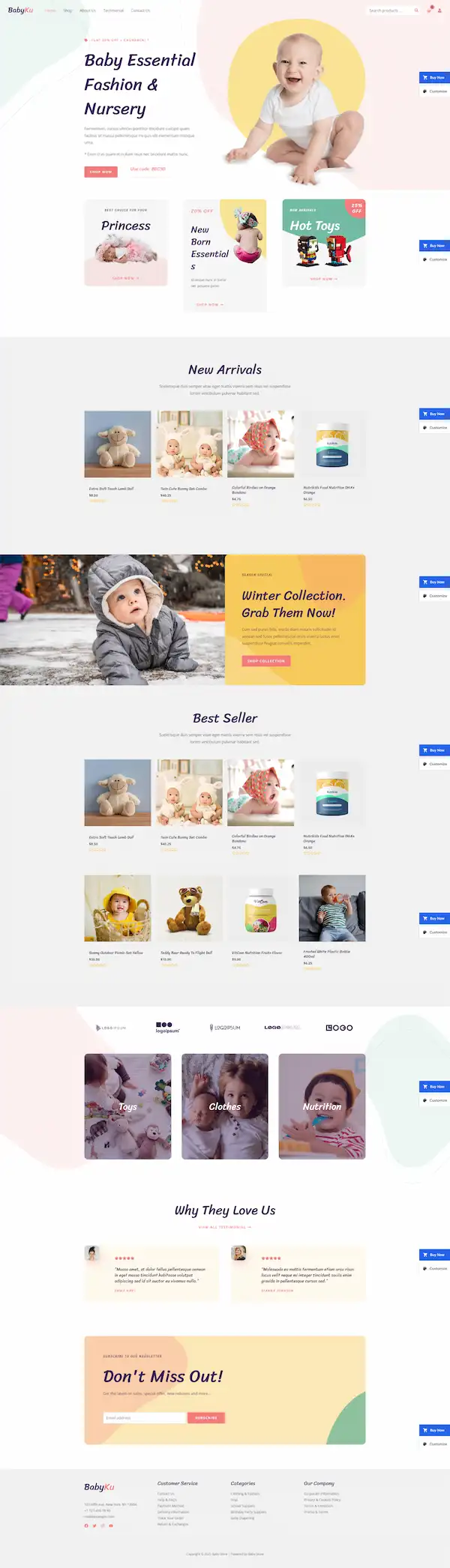 baby-store 模板预览