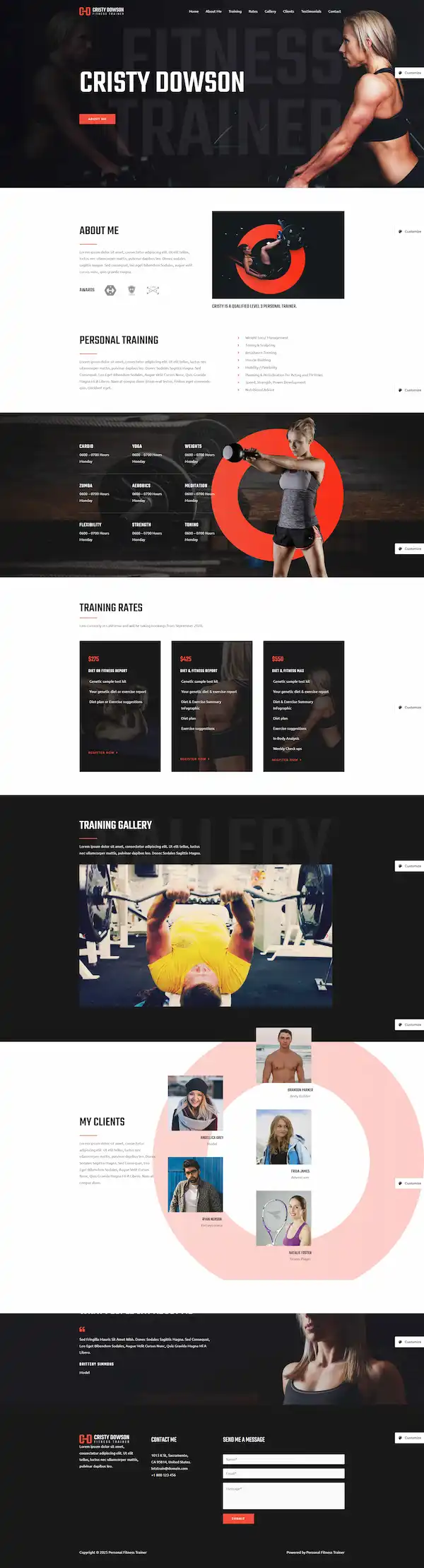 fitness-trainer-02 模板预览