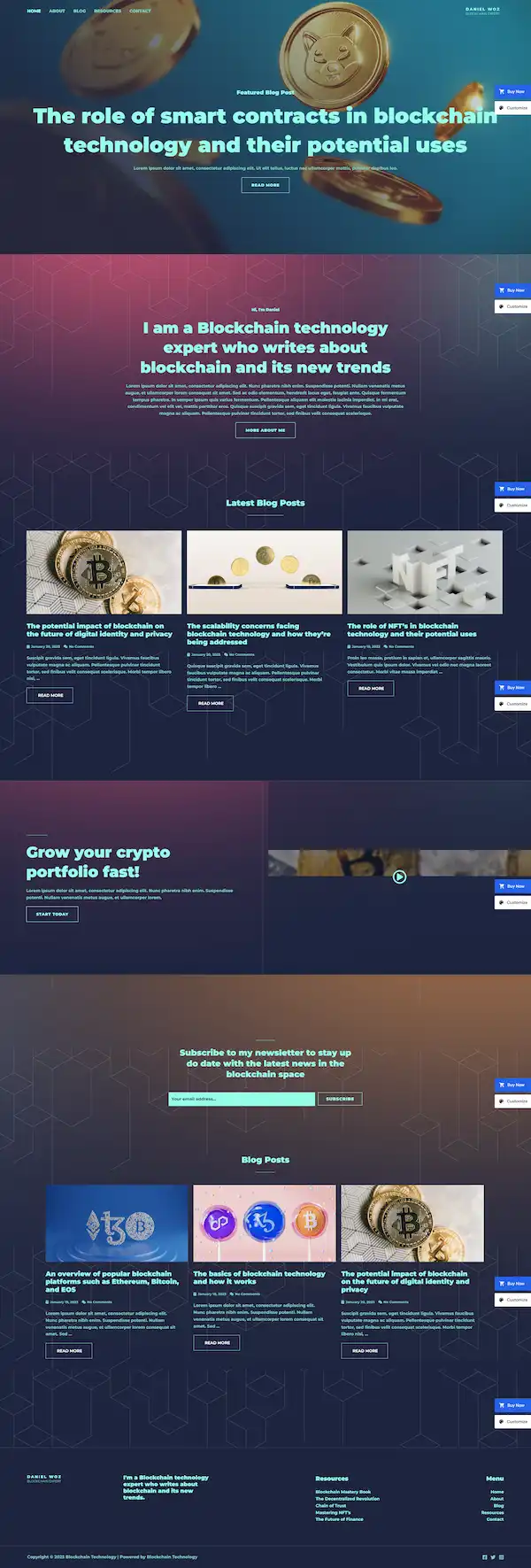 blockchain-technology-04 模板预览