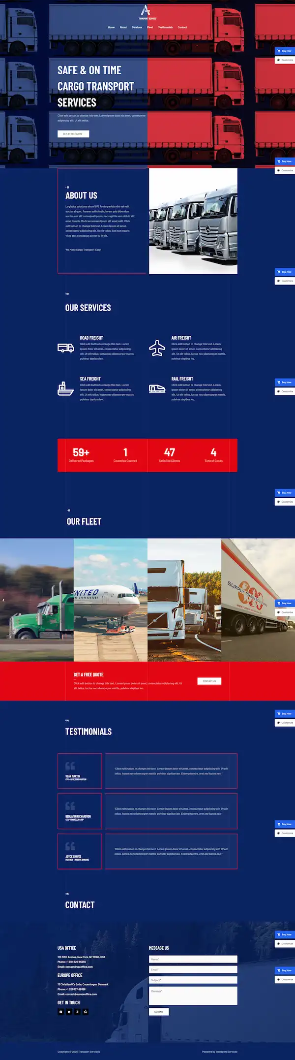 transport-services-04 模板预览