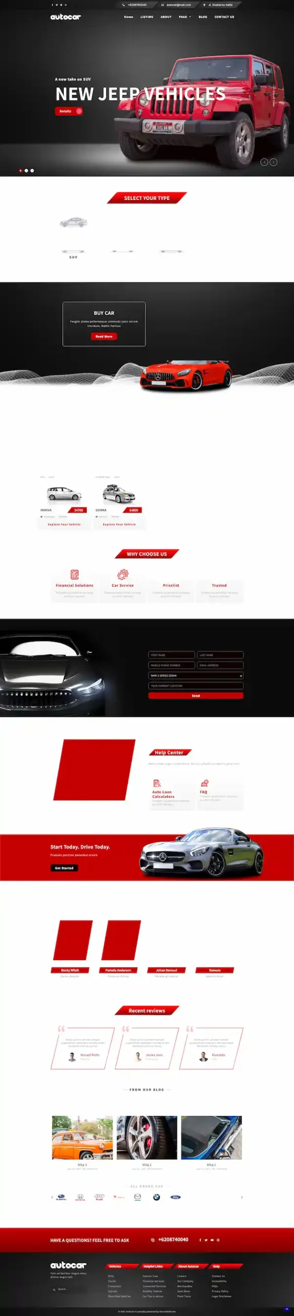 autocar 模板预览